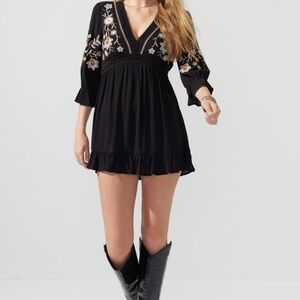 Francesca’s floral embroidered dress